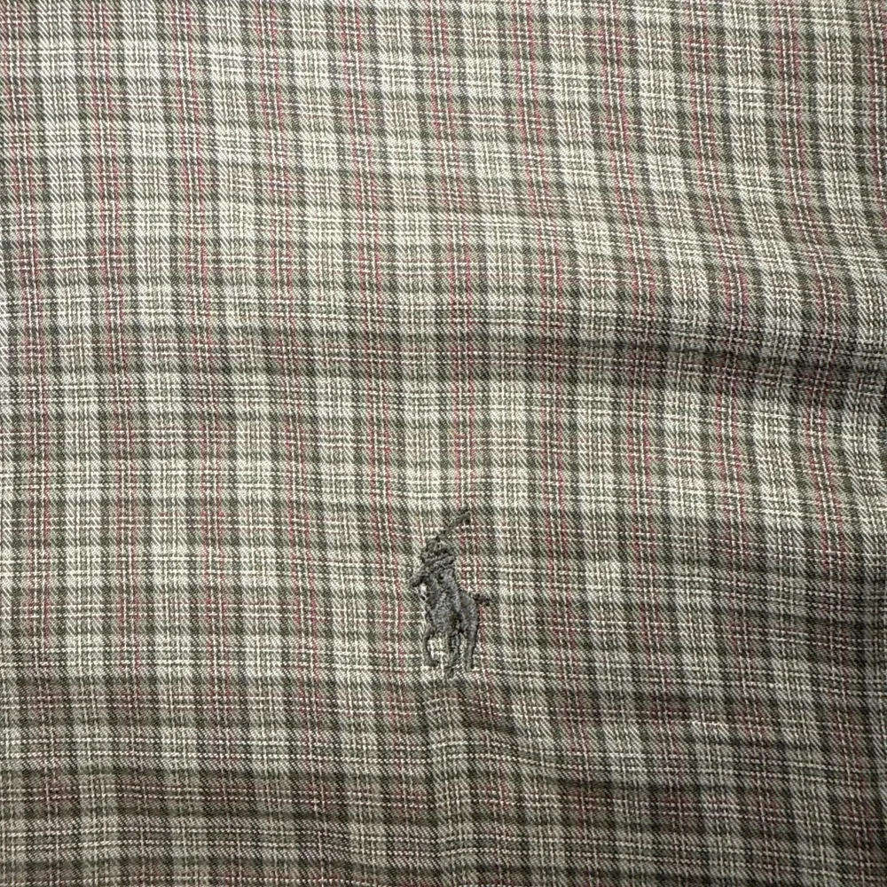 Ralph Lauren Yarmouth Button Down Long Sleeve Men's 16 1/2 36/37 Cotton Plaid